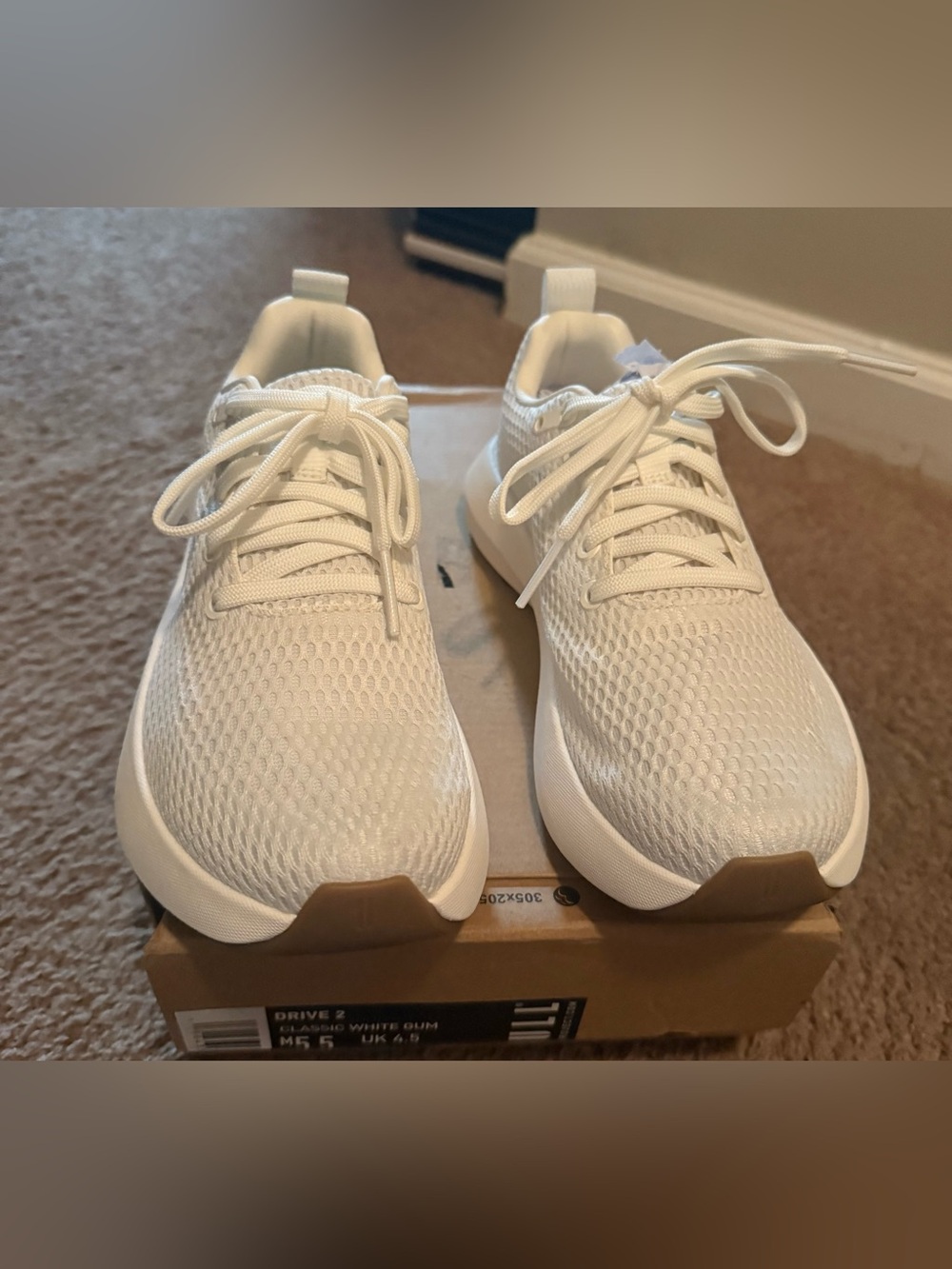 NOBULL Trainer in White with Gum Sole M5.5 W7 - Picture 5 of 8